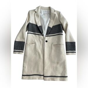 Club Monaco wool Cream and Gray Blazer Coat